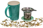 Ceramic Turquoise Green Mug